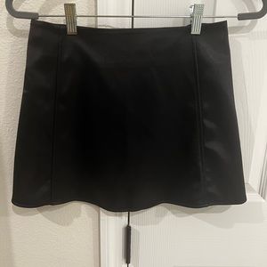 Brand new with tags Zara satin mini skirt!